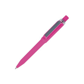 Ozzy-Stift mit Soft-Touch - Rosa bedrucken, Art.-Nr. LT87075-N0076