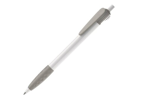 Kugelschreiber Cosmo Grip HC - Weiss / Silber bedrucken, Art.-Nr. LT87620-N0105 Kugelschreiber Cosmo Grip HC - Weiss / Silber bedrucken, Art.-Nr. LT87620-N0105
