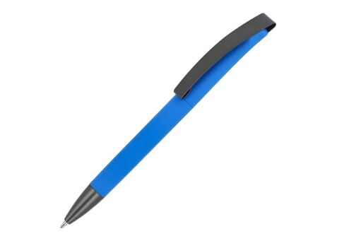 Kugelschreiber Vegas Softtouch Metallclip - Blau bedrucken, Art.-Nr. LT87893-N0011 Kugelschreiber Vegas Softtouch Metallclip - Blau bedrucken, Art.-Nr. LT87893-N0011