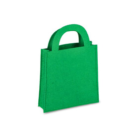 Filz-Geschenktüte 15 x 21 cm - Grün bedrucken, Art.-Nr. LT90279-N0031