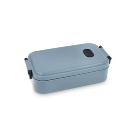 Brotdose Zen 800 ml - Grau bedrucken, Art.-Nr. LT90400-N0061