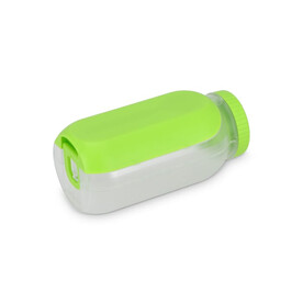 All-in-One-Lunchbox mit Soßenfach und Löffel-Gabel - Hellgrün bedrucken, Art.-Nr. LT90427-N0032