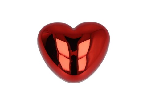 Lippenbalsam in metallischer Herzformdose - Rot bedrucken, Art.-Nr. LT90487-N0021