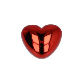 Lippenbalsam in metallischer Herzformdose - Rot bedrucken, Art.-Nr. LT90487-N0021