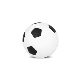 Anti-Stress-Fußball Ø 6cm - Weiss bedrucken, Art.-Nr. LT90574-N0001