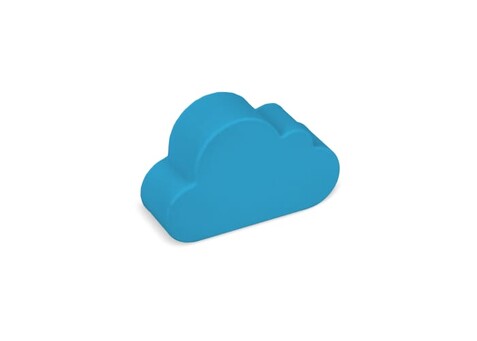 Anti-Stress-Wolke - Hellblau bedrucken, Art.-Nr. LT90575-N0012 Anti-Stress-Wolke - Hellblau bedrucken, Art.-Nr. LT90575-N0012