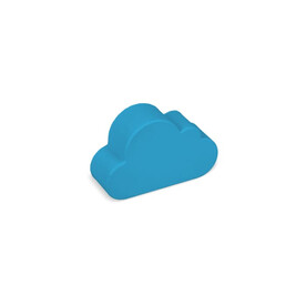 Anti-Stress-Wolke - Hellblau bedrucken, Art.-Nr. LT90575-N0012