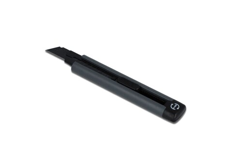Bastelmesser aus recyceltem ABS - Grau bedrucken, Art.-Nr. LT90734-N0061