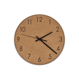 Wanduhr aus Kork - Natur bedrucken, Art.-Nr. LT91101-N0094