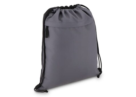 PU-beschichtete R-PET 600D Kordeltasche 33 x 42 cm - Grau bedrucken, Art.-Nr. LT91394-N0061 PU-beschichtete R-PET 600D Kordeltasche 33 x 42 cm - Grau bedrucken, Art.-Nr. LT91394-N0061