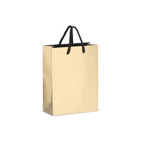 Papier Geschenktasche 18 x 8 x 24cm 200g/m² - Gold bedrucken, Art.-Nr. LT91515-N0006