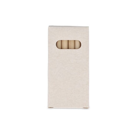 6 Buntstifte in einer Schachtel aus recyceltem Milchkarton - Ecru bedrucken, Art.-Nr. LT91520-N0054