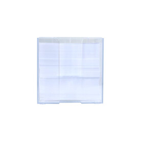 Notizzettel 10x10x10cm in Würfelbox mit Stifteköcher - Transparent bedrucken, Art.-Nr. LT91767-N0004