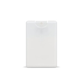 Kreditkarten-Sonnenschutzspray SPF30 aus recyceltem Material - Weiss bedrucken, Art.-Nr. LT91839-N0001