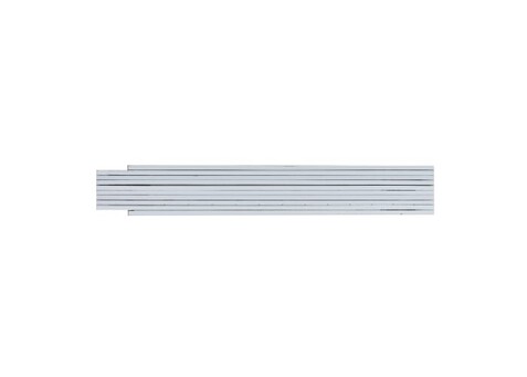 Zollstock Holz 2m Made in EU - Weiss bedrucken, Art.-Nr. LT91980-N0001