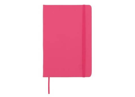 Notizbuch A5 PU mit Rasterpunktseiten - Rosa bedrucken, Art.-Nr. LT92064-N0076