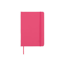 Notizbuch A5 PU mit Rasterpunktseiten - Rosa bedrucken, Art.-Nr. LT92064-N0076