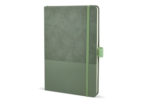 Notizbuch Thermokunstleder A5 - Dunkelbraun / Grün bedrucken, Art.-Nr. LT92088-N5031 Notizbuch Thermokunstleder A5 - Dunkelbraun / Grün bedrucken, Art.-Nr. LT92088-N5031