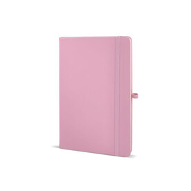 PU-Notizbuch Sora A5 - Pastellrosa bedrucken, Art.-Nr. LT92095-N0079