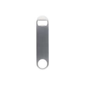 Edelstahl-Flaschenöffner - Silber bedrucken, Art.-Nr. LT93100-N0005