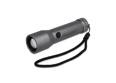 Wiederaufladbare Taschenlampe aus recyceltem Aluminium IPX4 - Silber bedrucken, Art.-Nr. LT93321-N0005 Wiederaufladbare Taschenlampe aus recyceltem Aluminium IPX4 - Silber bedrucken, Art.-Nr. LT93321-N0005