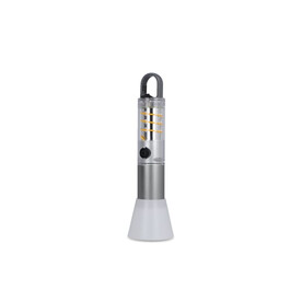 Multifunktions-Taschenlampe aus recycelten Materialien - Silber bedrucken, Art.-Nr. LT93323-N0005