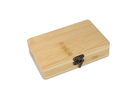 13-teiliges Werkzeugset in Bambusbox - Natur bedrucken, Art.-Nr. LT93414-N0094