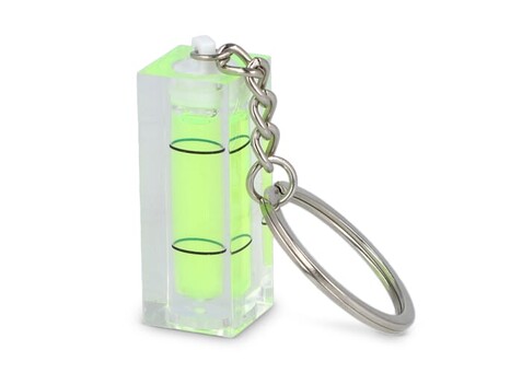 Schlüsselanhänger mit Wasserwaage - Transparent bedrucken, Art.-Nr. LT93419-N0004