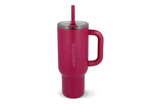 Waterdrop Explorer Thermobecher 1,1 l - Dunkelrosé bedrucken, Art.-Nr. LT47003-N0078