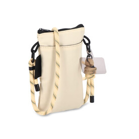 Crossbody Beutel mit Paracord Gurt - Beige bedrucken, Art.-Nr. LT95320-N0055