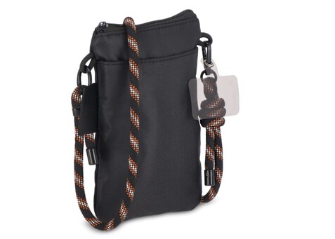 Crossbody Beutel mit Paracord Gurt - Schwarz bedrucken, Art.-Nr. LT95320-N0002