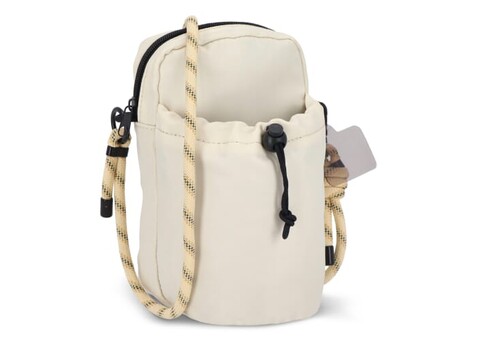 Crossbody Flaschenhalter-Tasche mit Paracord-Gurt - Beige bedrucken, Art.-Nr. LT95322-N0055 Crossbody Flaschenhalter-Tasche mit Paracord-Gurt - Beige bedrucken, Art.-Nr. LT95322-N0055