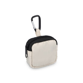 Nylon-Kopfhöreretui 6,5 x 6 cm - Beige bedrucken, Art.-Nr. LT95323-N0055