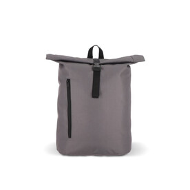 R-PET 600D Rolltop-Rucksack 20L - Grau bedrucken, Art.-Nr. LT95350-N0061