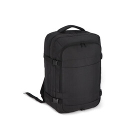 R-PET 600D Handgepäck Rucksack 22L - Schwarz bedrucken, Art.-Nr. LT95353-N0002