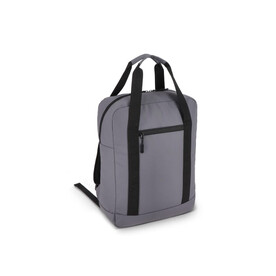 PU-beschichteter R-PET 600D Rucksack 27,5 x 12 x 37,5 cm 12 l - Grau bedrucken, Art.-Nr. LT95362-N0061