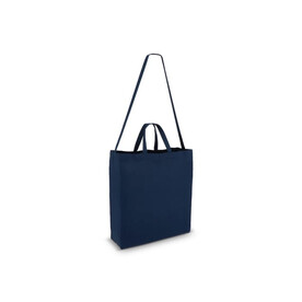Tragetasche aus Baumwolle OEKO-TEX® 40 x 13 x 44cm 220g/m² - Dunkelblau bedrucken, Art.-Nr. LT95386-N0010