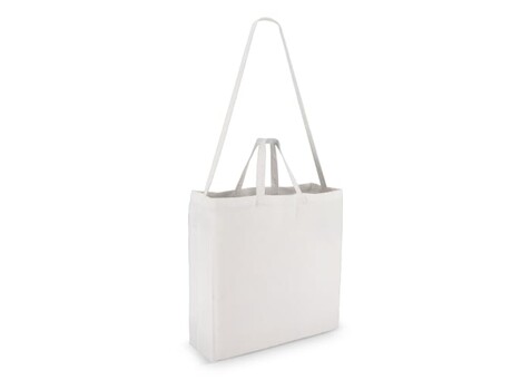 Tragetasche aus Baumwolle OEKO-TEX® 40 x 13 x 44cm 220g/m² - Weiss bedrucken, Art.-Nr. LT95386-N0001