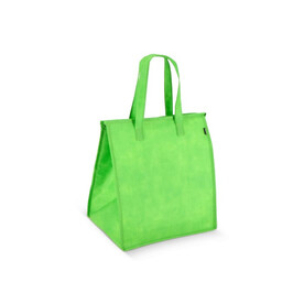 R-PET Kühltasche Non Woven 33x 25,5 x 37cm 75g/m² - Hellgrün bedrucken, Art.-Nr. LT95391-N0032