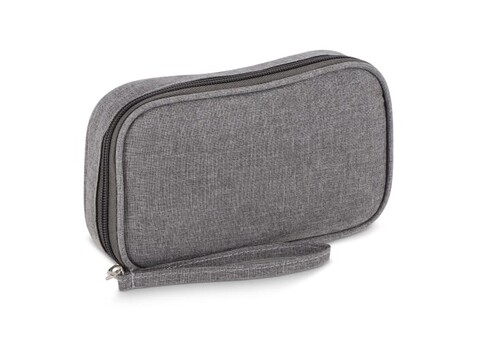 rPET 300D Kora Organizer-Tasche - Grau bedrucken, Art.-Nr. LT95395-N0061