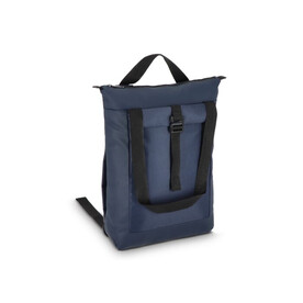 rPET 600D Navi Laptop-Rucksack 36 x 40 x 10 cm - Dunkelblau bedrucken, Art.-Nr. LT95397-N0010