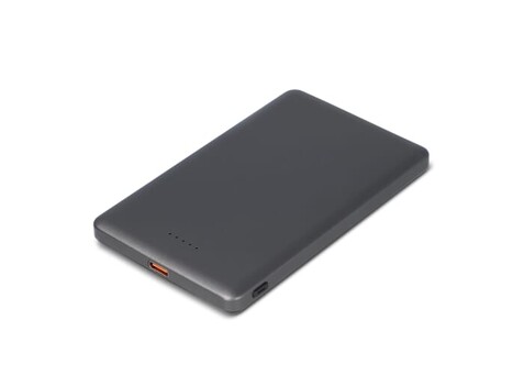 Nexus Wireless Powerbank Kompatibel mit MagSafe R-ABS 5000 mAh - Schwarz / Gun metal - dark bedrucken, Art.-Nr. LT95510-N0235