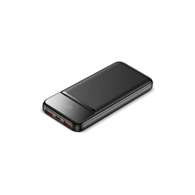 Nolu Powerbank mit LED-Anzeige 10.000 mAh - Schwarz bedrucken, Art.-Nr. LT95518-N0002