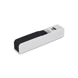 5-in-1 Travel Powerbank 2600 mAh - Kofferwaage - Taschenlampe - Lineal - Temperaturmesser - Weiss bedrucken, Art.-Nr. LT95563-N0001