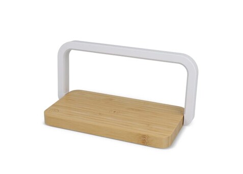 15-W-Wireless-Ladegerät mit dimmbarer LED-Lampe - Natur bedrucken, Art.-Nr. LT95665-N0094 15-W-Wireless-Ladegerät mit dimmbarer LED-Lampe - Natur bedrucken, Art.-Nr. LT95665-N0094