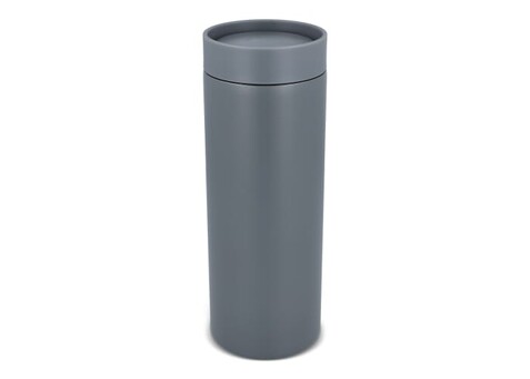 360 Shine Coffee-to-go-Isolierbecher, 400 ml - Grau bedrucken, Art.-Nr. LT98719-N0061
