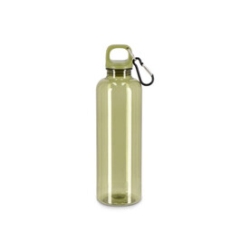 Noa Wasserflasche R-PET 750 ml Transparent - Transparent / Olivgrün bedrucken, Art.-Nr. LT98914-N0443