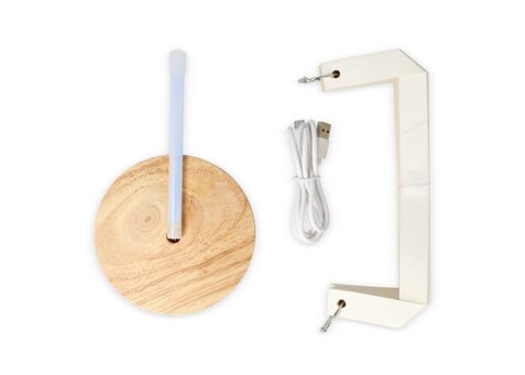 Coollux faltbare Papier LED-Lampe Aurora auf Holzsockel, 22cm - Natur bedrucken, Art.-Nr. LT40725-N0094 Coollux faltbare Papier LED-Lampe Aurora auf Holzsockel, 22cm - Natur bedrucken, Art.-Nr. LT40725-N0094