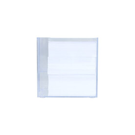 Notizzettel 10x10x10cm in Würfelbox mit Stifteköcher - Transparent bedrucken, Art.-Nr. LT91767-N0004