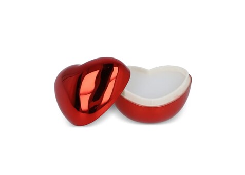 Lippenbalsam in metallischer Herzformdose - Rot bedrucken, Art.-Nr. LT90487-N0021 Lippenbalsam in metallischer Herzformdose - Rot bedrucken, Art.-Nr. LT90487-N0021